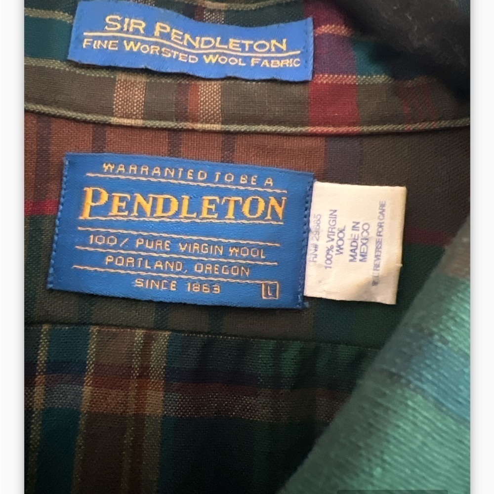 Pendleton Sir Pendleton 100% Pure Virgin Wool Pla… - image 4